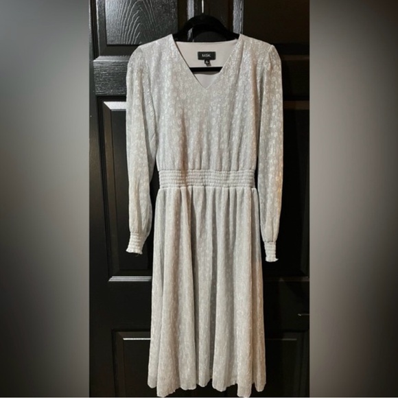 MSK Silver Shimmer Dress - Picture 1 of 10